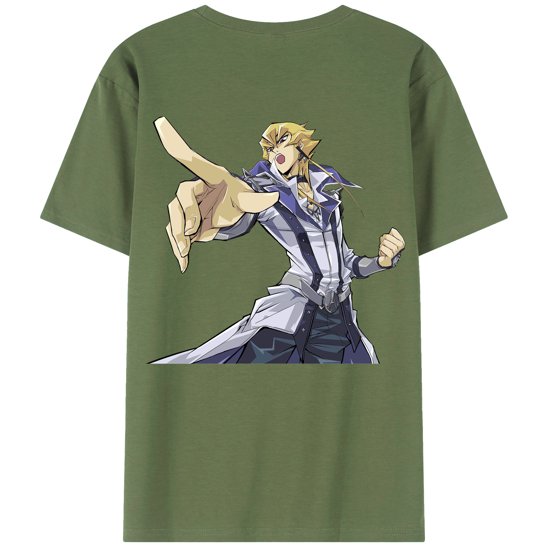 （画像用） 遊☆戯☆王 Yu-Gi-Oh! 綿100％ メンズ半袖Tシャツ（バックプリント） 通気性